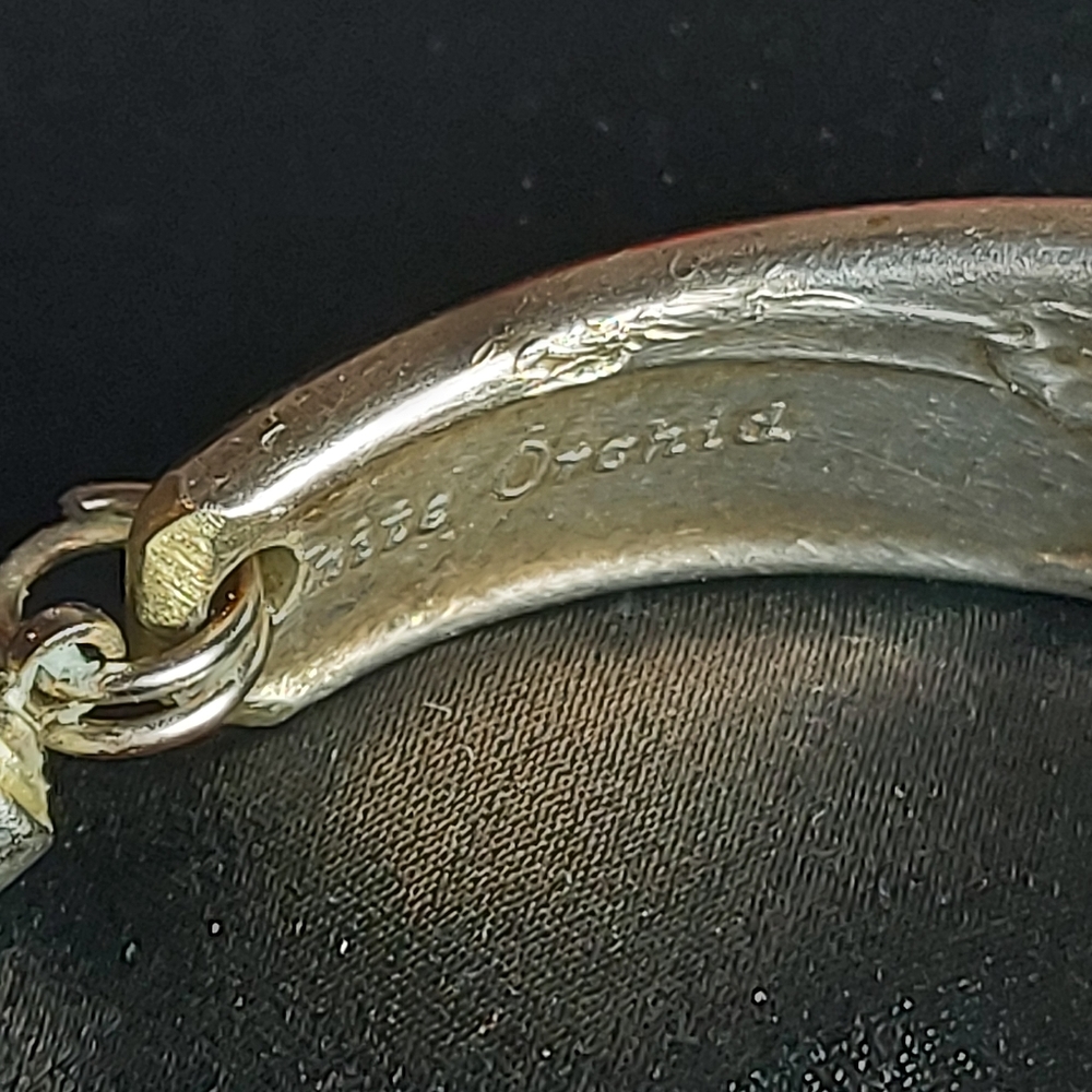 Vintage Artisan Bracelet made from Silver Flatwear - Picture 15 of 16